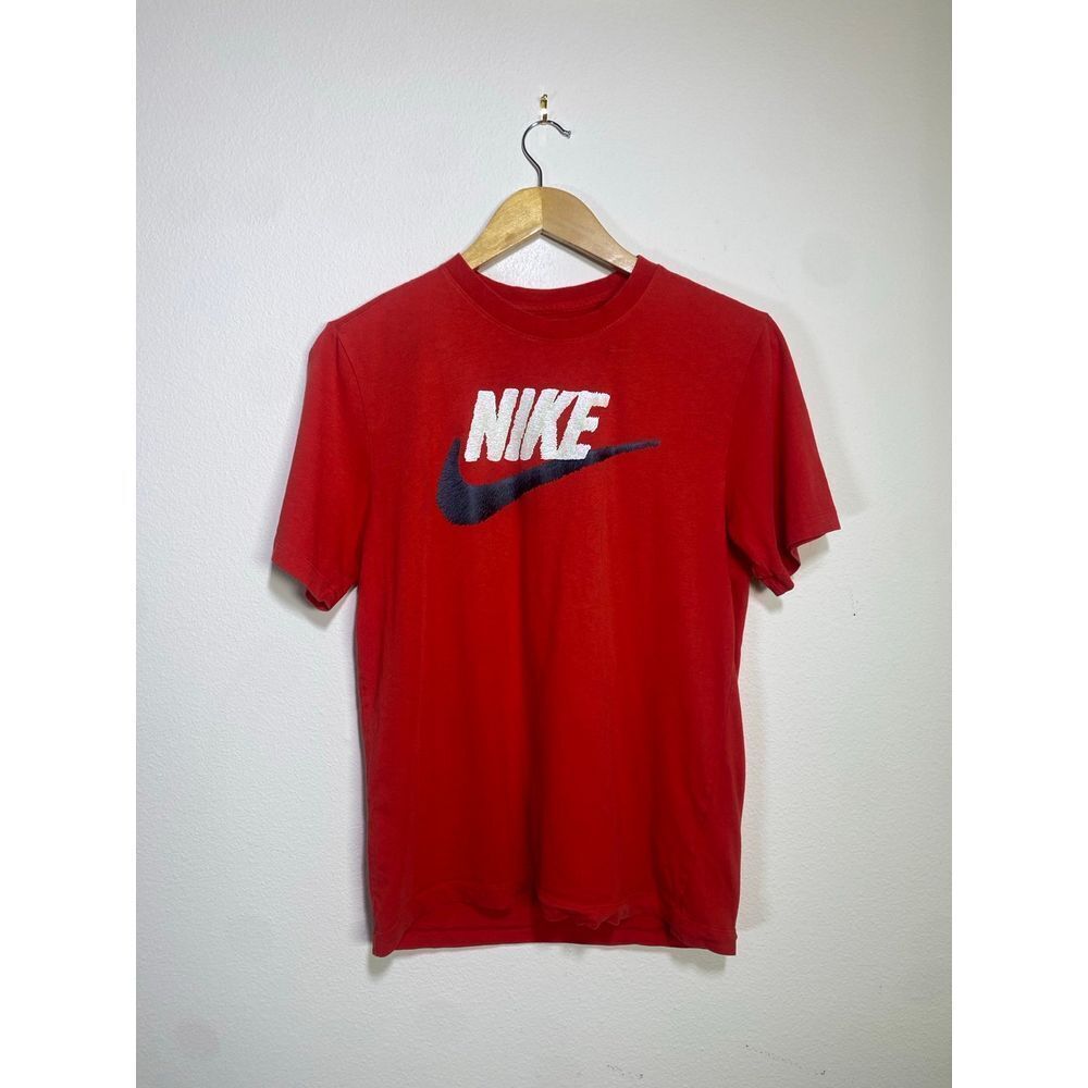 Vintage Nike graphic Swoosh Tee red men's‎ size S